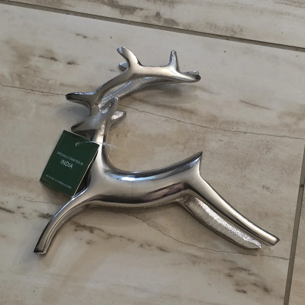 Beekman 1802 Silver Reindeer Decor - Picture 2 of 7
